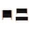 Manhattan Comfort Trillium 3 Piece - Sofa, Loveseat and Armchair Set in Black and Rose Gold, PK3 3-SS559-BK - alternate 1